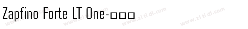 Zapfino Forte LT One字体转换